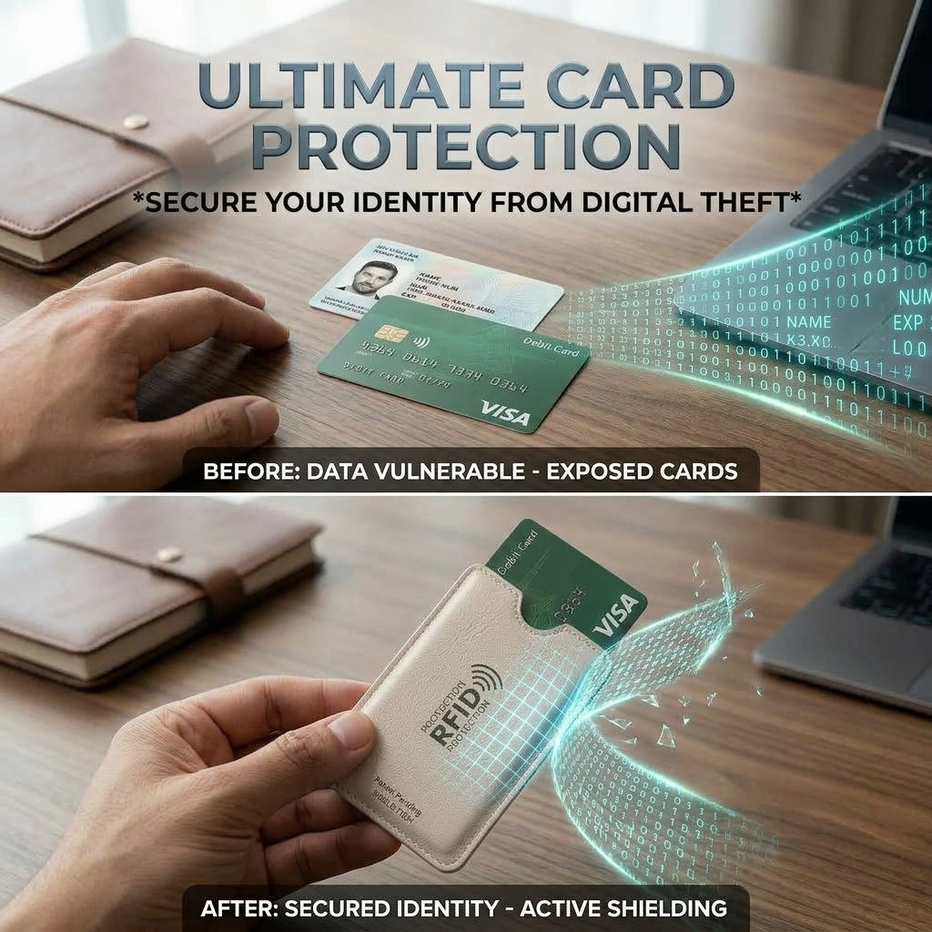 RFID Card Protection Sleeves - 5 PCS PACK