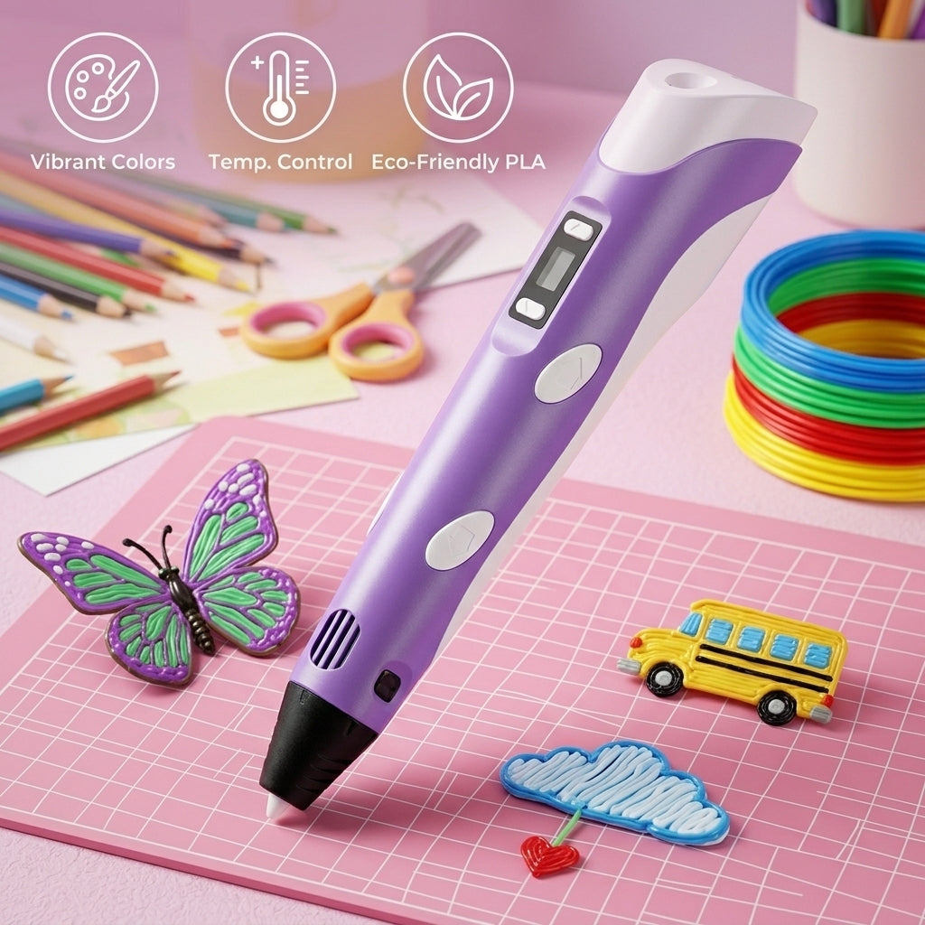 DoodleFun™ - 3D Printing Pen With Filaments
