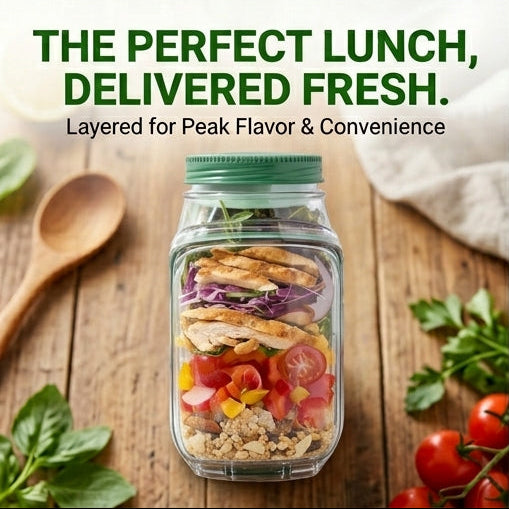 FreshWays™ - 2 In 1 Salad Jar And Bowl