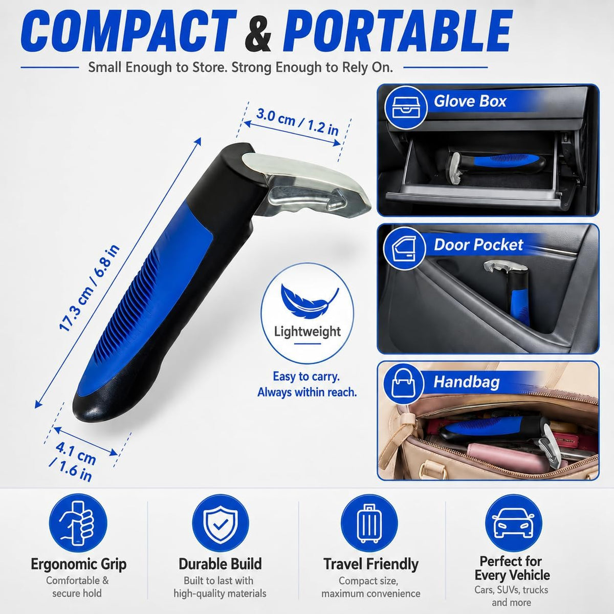 3 in 1 Multi-Functional Car Assist Handle