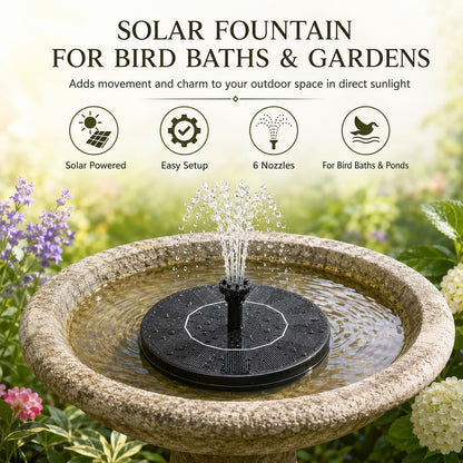 DIY Solar Powered Water Fountain