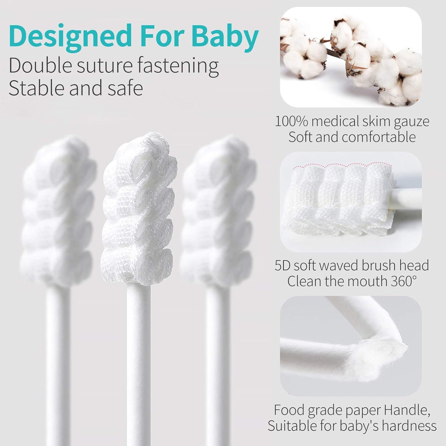 Baby Oral Cleaning Gauze Sticks