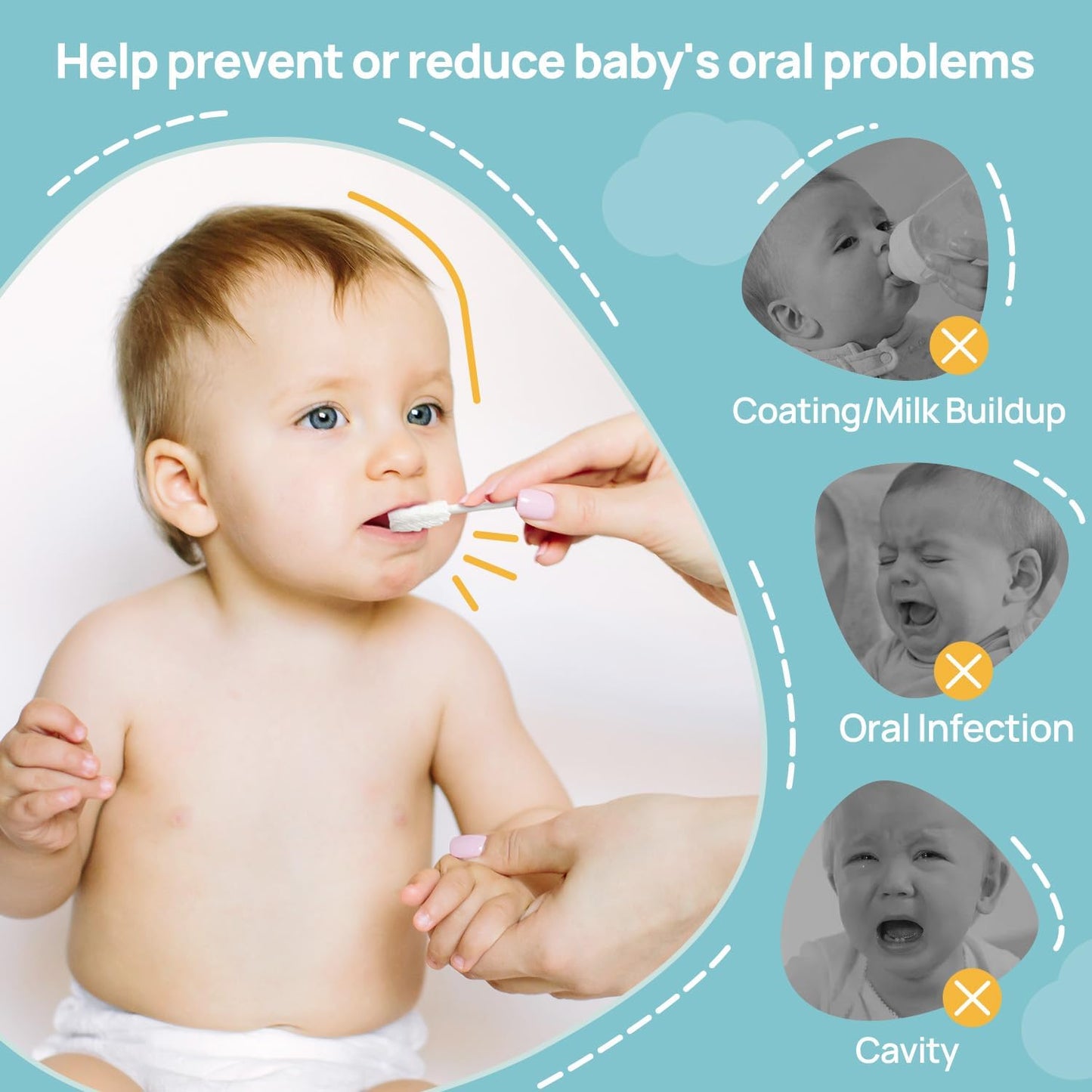 Baby Oral Cleaning Gauze Sticks