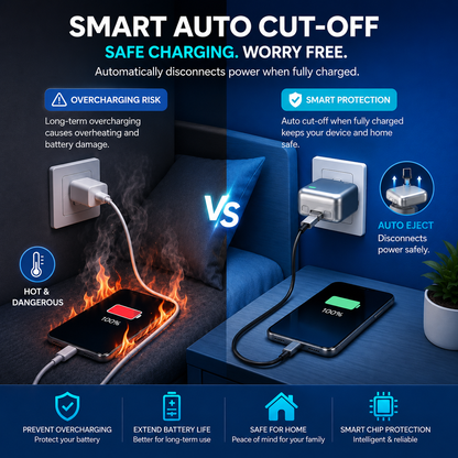 PhoneGuard™ - Smart Disconnect AI Charger