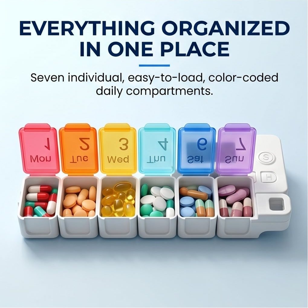 HealthPro™ - Pill Organizer With Alarm