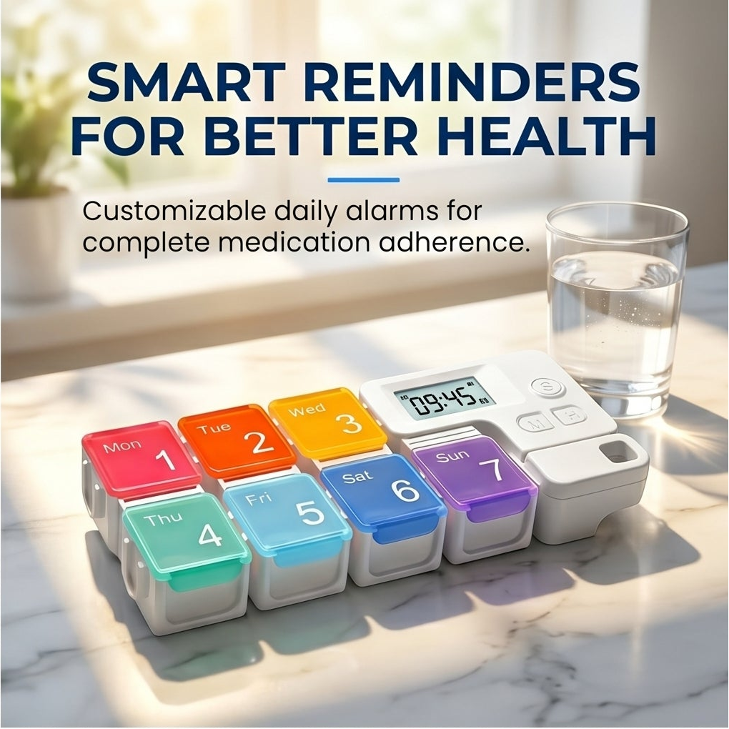 HealthPro™ - Pill Organizer With Alarm