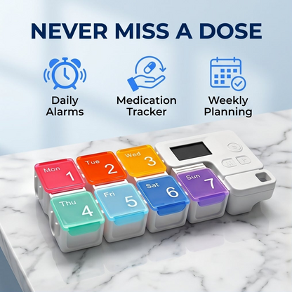 HealthPro™ - Pill Organizer With Alarm