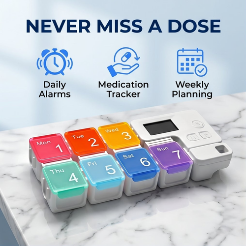 HealthPro™ - Pill Organizer With Alarm