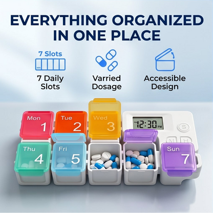 HealthPro™ - Pill Organizer With Alarm