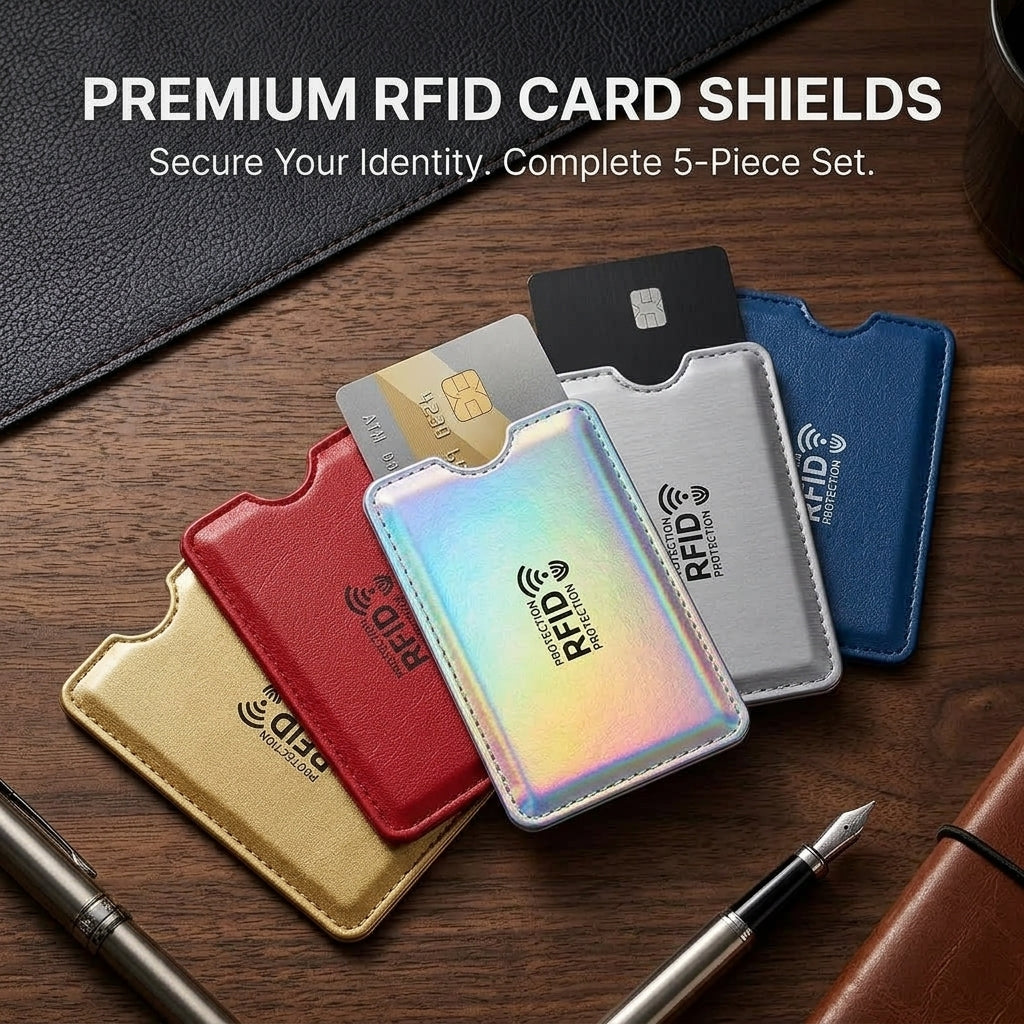 RFID Card Protection Sleeves - 5 PCS PACK