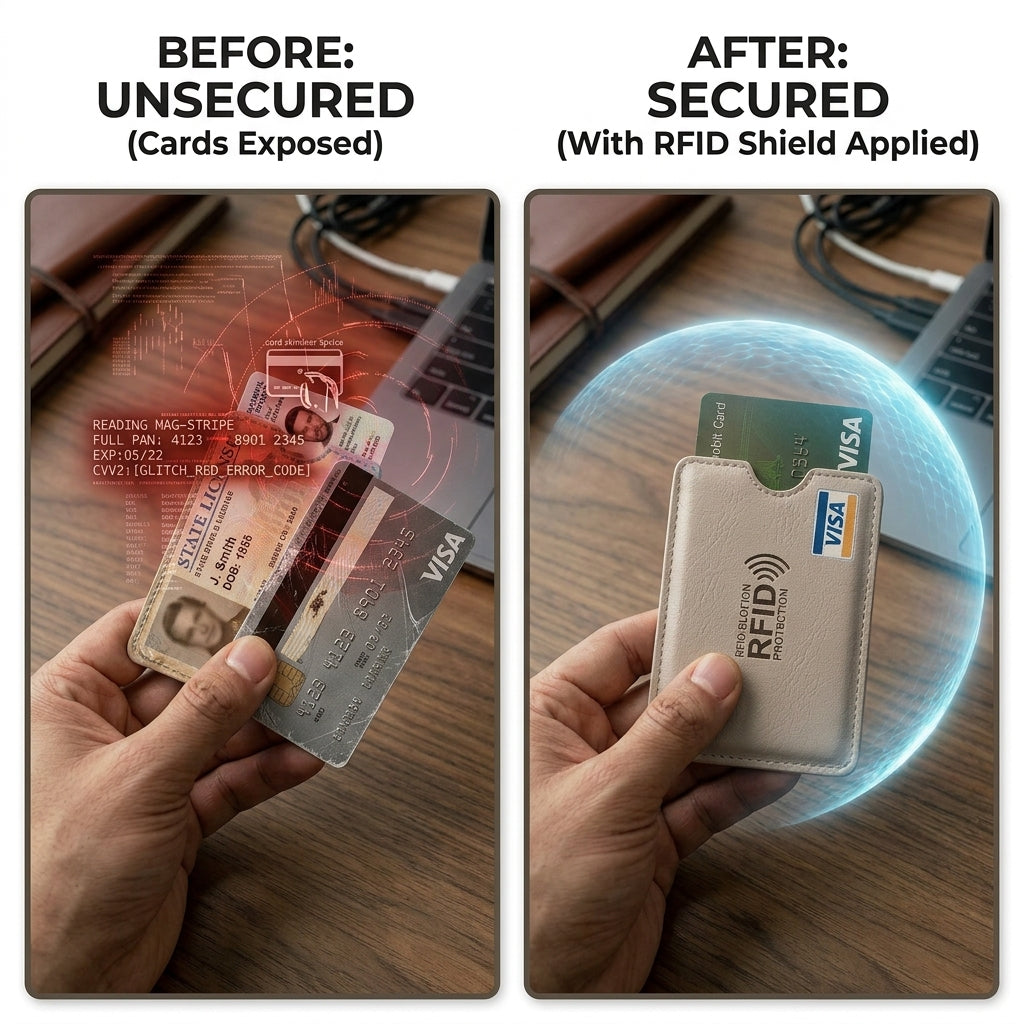RFID Card Protection Sleeves - 5 PCS PACK