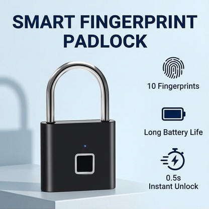 IronGuard™ - Smart Fingerprint Padlock