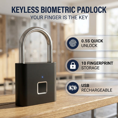 IronGuard™ - Smart Fingerprint Padlock