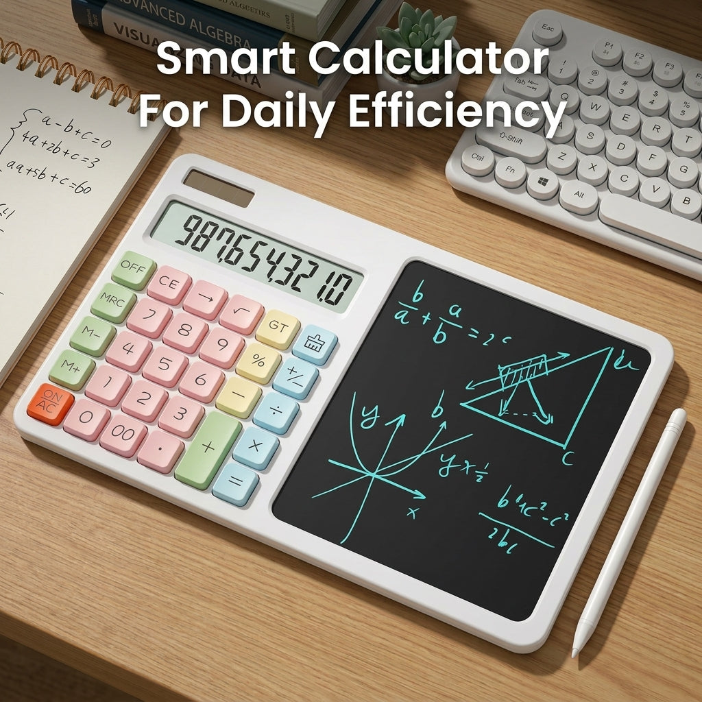 2 In 1 Calculator With Writing Pad And Stylus