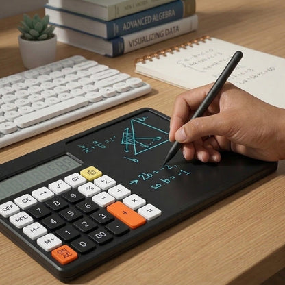 2 In 1 Calculator With Writing Pad And Stylus