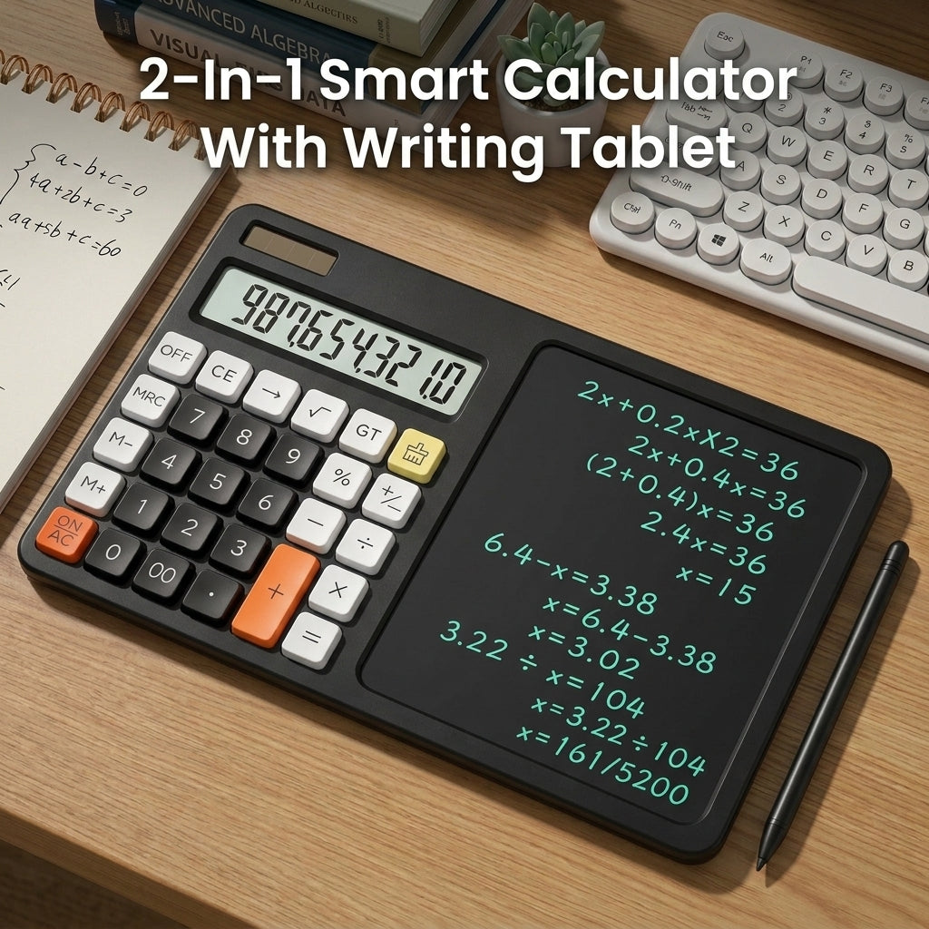 2 In 1 Calculator With Writing Pad And Stylus