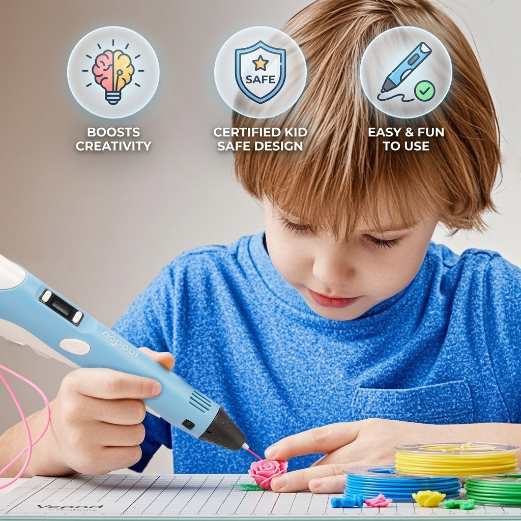 DoodleFun™ - 3D Printing Pen With Filaments