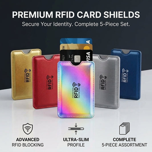 RFID Card Protection Sleeves - 5 PCS PACK
