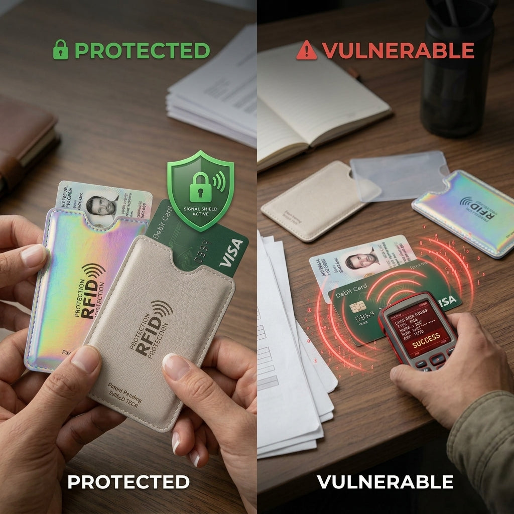 RFID Card Protection Sleeves - 5 PCS PACK