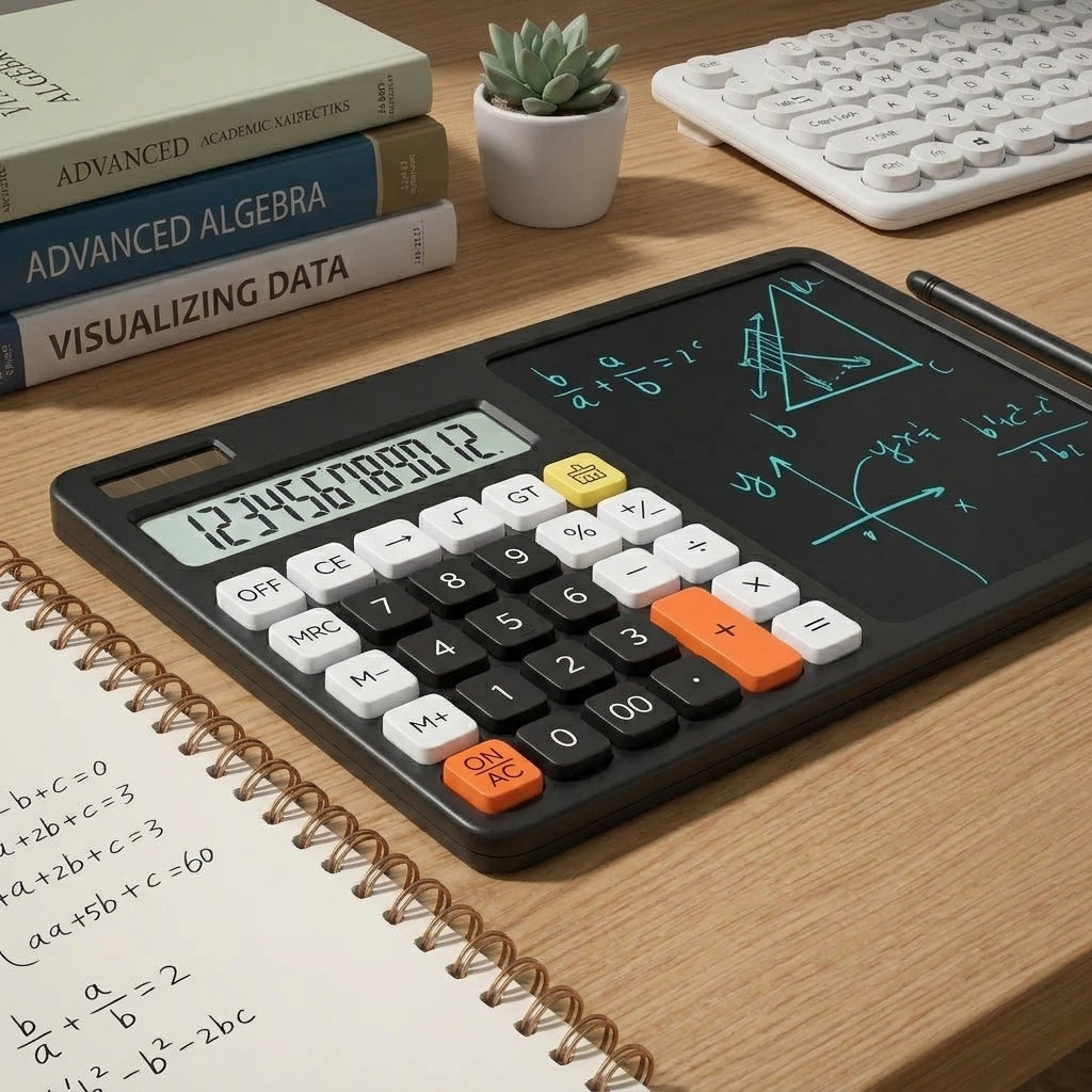 2 In 1 Calculator With Writing Pad And Stylus