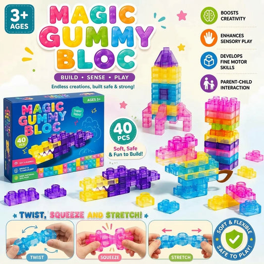 Sensory Soft Building Blocks For Kids - 40 PCS