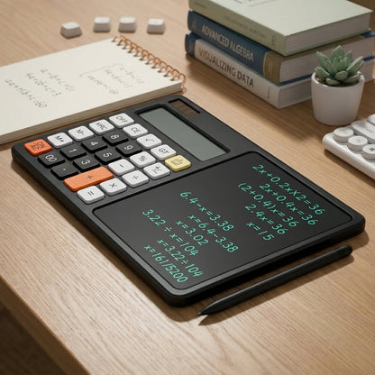 2 In 1 Calculator With Writing Pad And Stylus